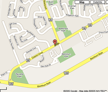 Google map of our location